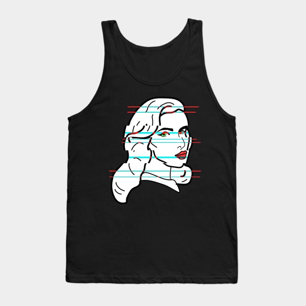 Glitch Tank Top by deadlydelicatedesigns